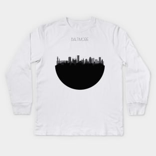 Baltimore Skyline V2 Kids Long Sleeve T-Shirt